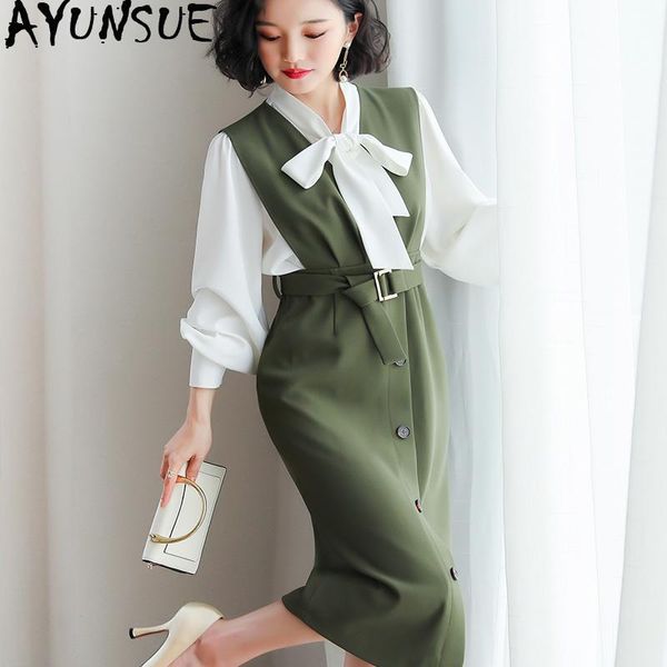 casual dresses spring summer dress women clothes 2021 korean elegant bodycon office two piece set shirt + strap zt2089, Black;gray
casual dresses spring summer dress women clothes 2021 korean elegant bodycon office two piece set shirt + strap zt2089, Black;gray