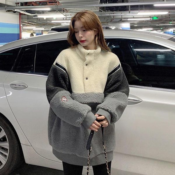 women's hoodies & sweatshirts werueruyu fashion women lamb wool sweatshirt coat streetwear harajuku korean style long sleeve female jac, Black
women's hoodies & sweatshirts werueruyu fashion women lamb wool sweatshirt coat streetwear harajuku korean style long sleeve female jac, Black