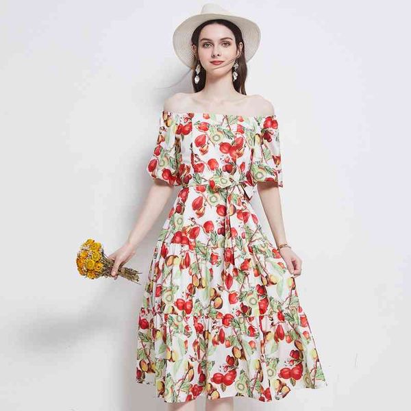 banulin fashion runway summer dress women slash neck puff sleeve fruit floral print elegant holiday midi n65110 210603, Black;gray
banulin fashion runway summer dress women slash neck puff sleeve fruit floral print elegant holiday midi n65110 210603, Black;gray