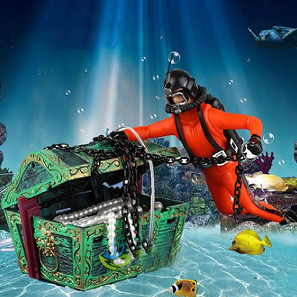 decorations aquarium decoration floating diver ornament with moving treasure chest bubble action
decorations aquarium decoration floating diver ornament with moving treasure chest bubble action