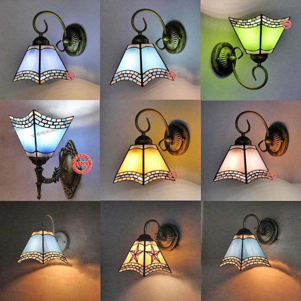 wall lamp mediterranean pastoral painted glass living room corridor bedside european creative led
wall lamp mediterranean pastoral painted glass living room corridor bedside european creative led