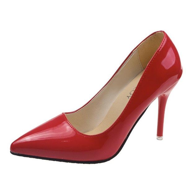 dress shoes women's pointed toe pumps patent leather high heels boat wedding zapatos mujer for women, Black
dress shoes women's pointed toe pumps patent leather high heels boat wedding zapatos mujer for women, Black