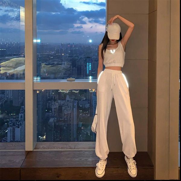 women tracksuits two piece set tracksuit sleeveless camisole and pant outfits reflective 2 club matching wf271, Gray
women tracksuits two piece set tracksuit sleeveless camisole and pant outfits reflective 2 club matching wf271, Gray