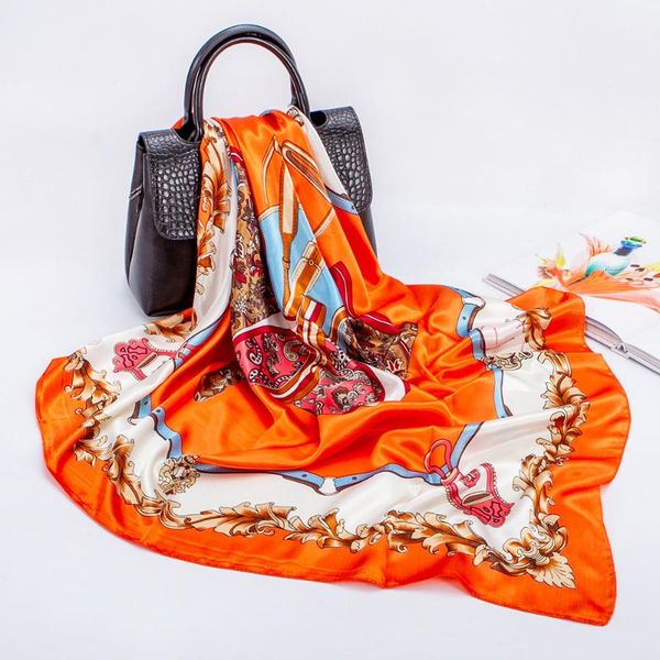 scarves fashion style spring and summer silk scarf girl's 90*90cm wave point square satin shawl wrap outdoor decorate women, Blue;gray
scarves fashion style spring and summer silk scarf girl's 90*90cm wave point square satin shawl wrap outdoor decorate women, Blue;gray