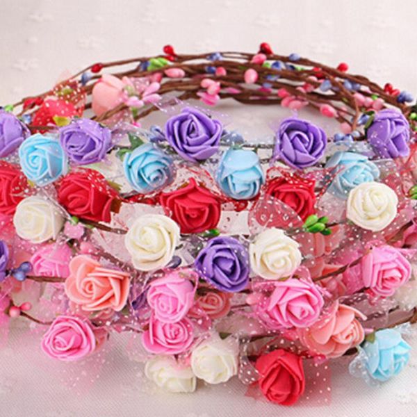 decorative flowers & wreaths women summer bohemia handmade flower crown wedding party wreath supply lady girl bridal headdress headband hair
decorative flowers & wreaths women summer bohemia handmade flower crown wedding party wreath supply lady girl bridal headdress headband hair