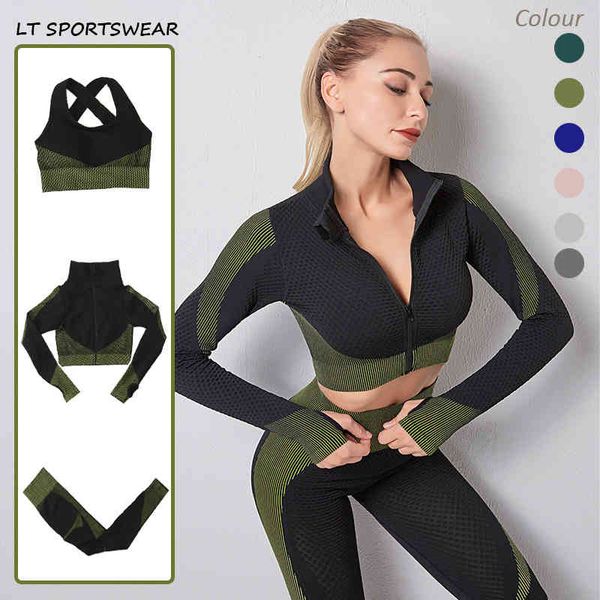 women's zipper et, yoga sportswear, sports bra, high waist tights, sportswear, Gray
women's zipper et, yoga sportswear, sports bra, high waist tights, sportswear, Gray
