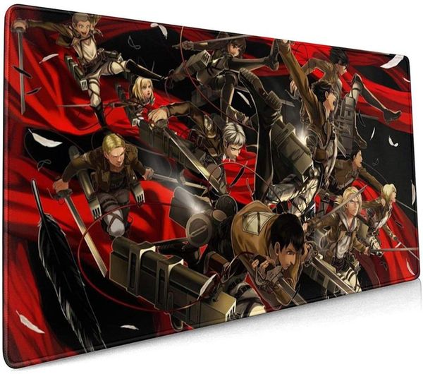 mouse pads & wrist rests anime attack on titan large gaming computer pad extended non-slip rubber base stitched edges office desk mat 3mm
mouse pads & wrist rests anime attack on titan large gaming computer pad extended non-slip rubber base stitched edges office desk mat 3mm
