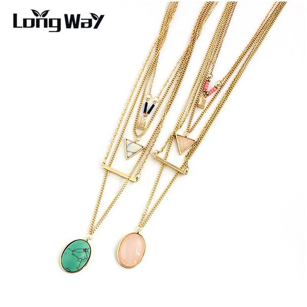 longway brand bohemia triangle fashion necklaces for womenmujer multilayer gold color chain necklace women sne160055 pendant, Silver
longway brand bohemia triangle fashion necklaces for womenmujer multilayer gold color chain necklace women sne160055 pendant, Silver