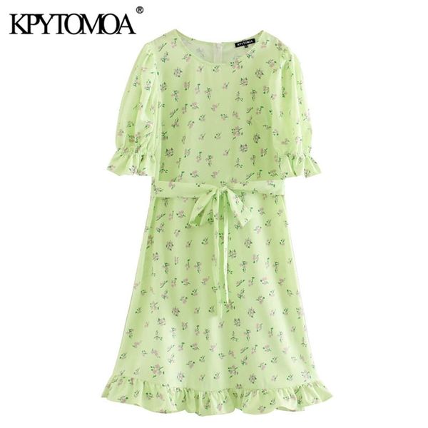 women chic fashion floral print ruffled mini dress short sleeve with belt female dresses vestidos mujer 210420, Black;gray
women chic fashion floral print ruffled mini dress short sleeve with belt female dresses vestidos mujer 210420, Black;gray