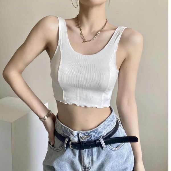 women's tanks & camis slim short vest female with wooden ears 2021 spring and autumn all-match outer wear base high waist exposed belly, White
women's tanks & camis slim short vest female with wooden ears 2021 spring and autumn all-match outer wear base high waist exposed belly, White