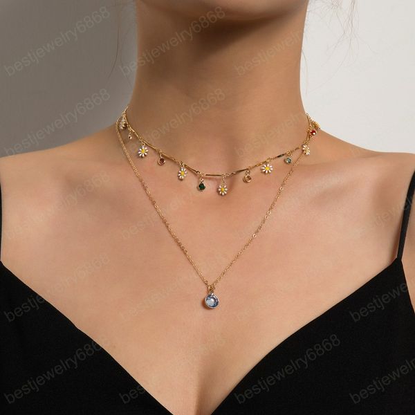 multilayer chain necklace for women flower crystal tassel choker love moon pendant necklaces fashion jewelry, Silver
multilayer chain necklace for women flower crystal tassel choker love moon pendant necklaces fashion jewelry, Silver