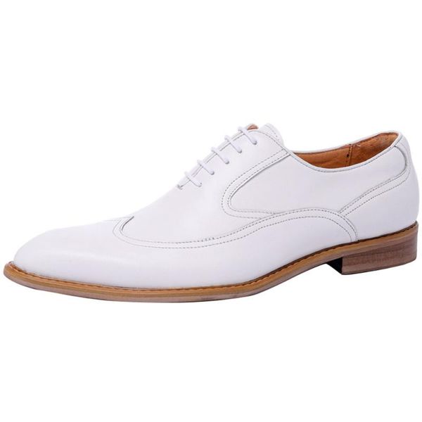 dress shoes white formal mans leather pointed toe male lace up office oxford simple england, Black
dress shoes white formal mans leather pointed toe male lace up office oxford simple england, Black