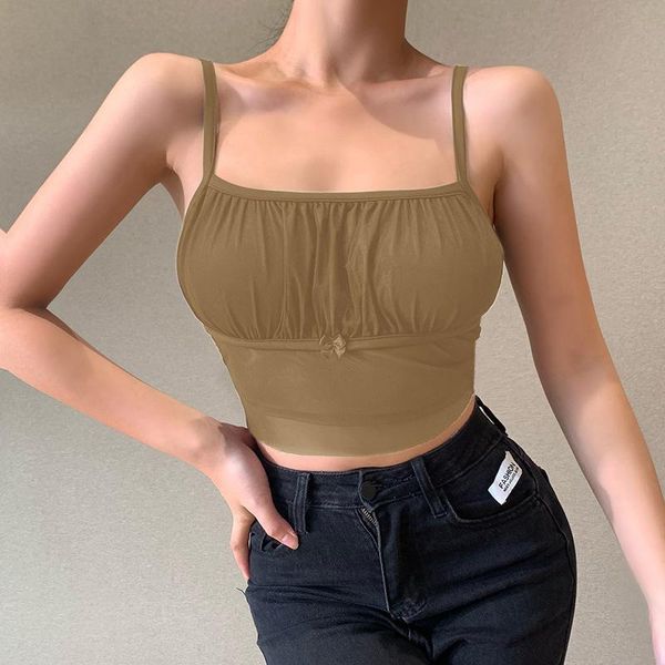 women's tanks & camis summer fashion slim cute solid color double-deck backless 2 colors woman casual spaghetti strap skinny lady crop, White
women's tanks & camis summer fashion slim cute solid color double-deck backless 2 colors woman casual spaghetti strap skinny lady crop, White