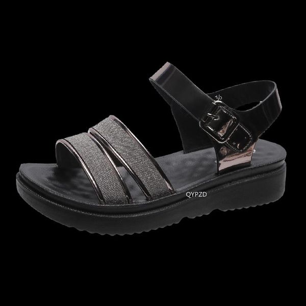 sandals 2021 open toe summer pu leather platform shoes woman wedge beach fashion, Black
sandals 2021 open toe summer pu leather platform shoes woman wedge beach fashion, Black