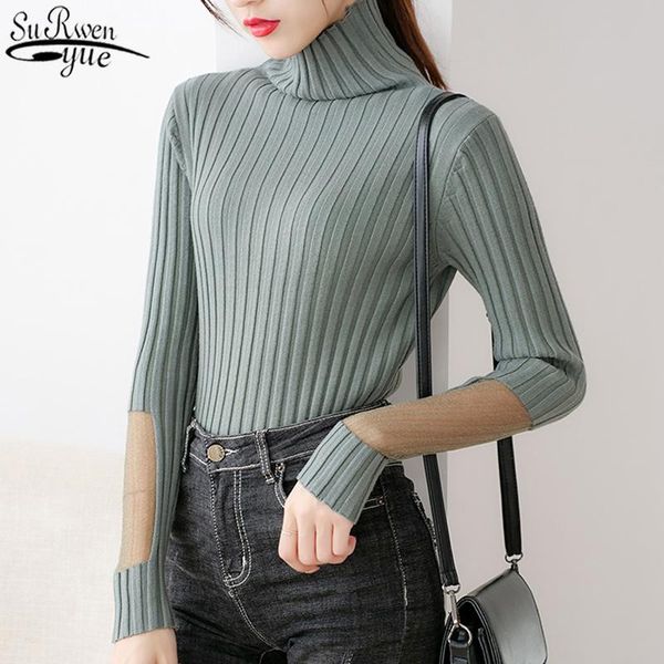 women's sweaters autumn and winter long sleeve turtleneck korean mesh knitted sweater women casual bottom pullover knitwear jumper 1159, White;black
women's sweaters autumn and winter long sleeve turtleneck korean mesh knitted sweater women casual bottom pullover knitwear jumper 1159, White;black