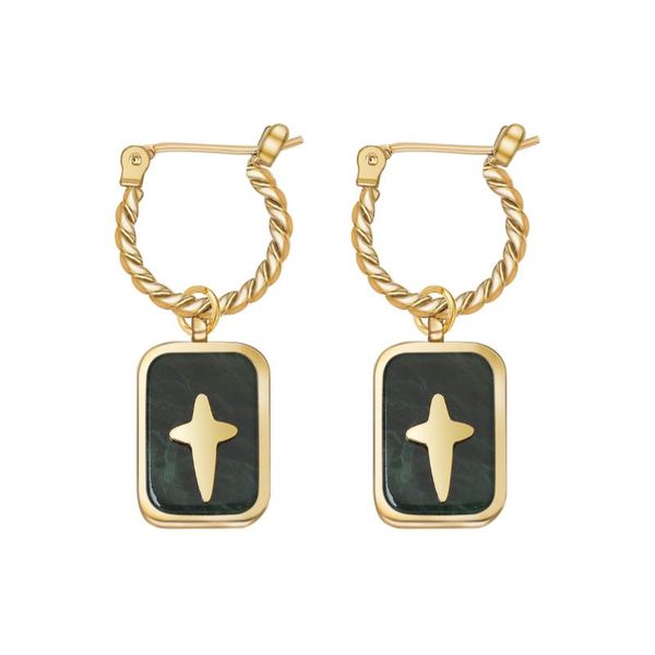 hoop & huggie wild fashion stainless steel earrings pattern drop square cross earring for party gift friends, Golden;silver
hoop & huggie wild fashion stainless steel earrings pattern drop square cross earring for party gift friends, Golden;silver