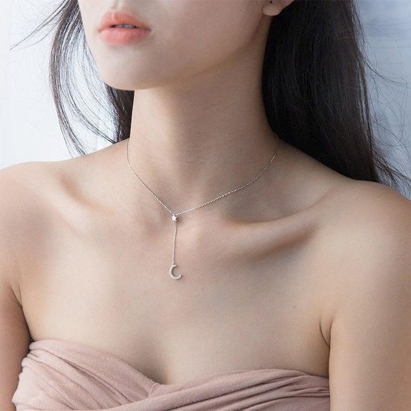chains ihues 925 sterling silver simple fashion miniature moon star tassel pendant necklace ladies collar clavicle chain
chains ihues 925 sterling silver simple fashion miniature moon star tassel pendant necklace ladies collar clavicle chain