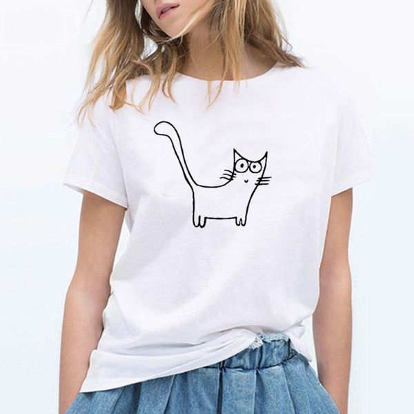 women's t-shirt kawaii cute cat 2021 fashion casual cotton women shirt funny graphic tshrt o neck short sleeve tees mama clothing drop, White
women's t-shirt kawaii cute cat 2021 fashion casual cotton women shirt funny graphic tshrt o neck short sleeve tees mama clothing drop, White