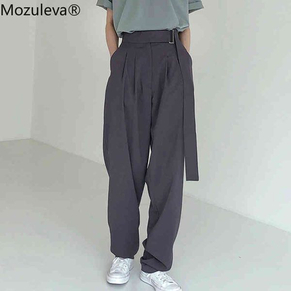 fashion belted women long pants high waist causal loose trouser for elegant wide leg capris female 210427, Black;white
fashion belted women long pants high waist causal loose trouser for elegant wide leg capris female 210427, Black;white