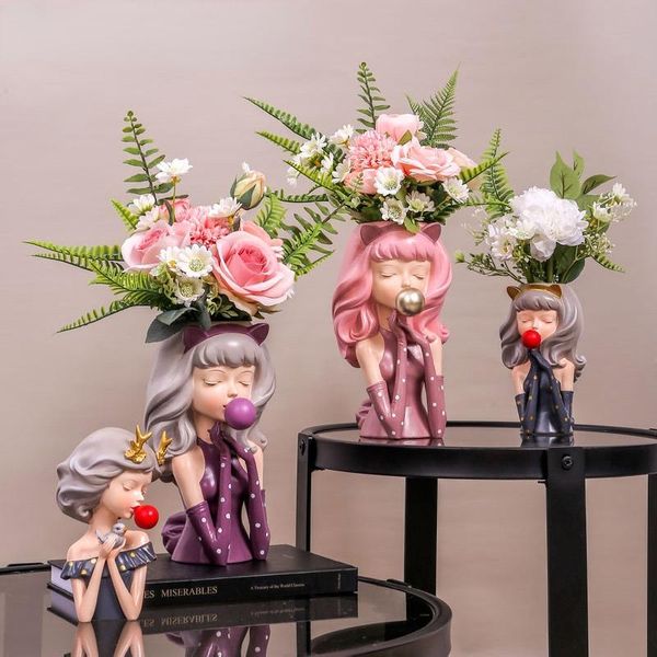 planters & pots bubble gum girl vaso di fiori resina piante artificiali astratto elegante decorazioni ornamento da tavolo
planters & pots bubble gum girl vaso di fiori resina piante artificiali astratto elegante decorazioni ornamento da tavolo