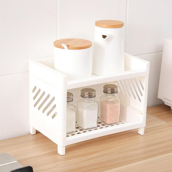 double-layer storage rack organizer holder for kitchen bathroom office durable j99store hooks & rails
double-layer storage rack organizer holder for kitchen bathroom office durable j99store hooks & rails