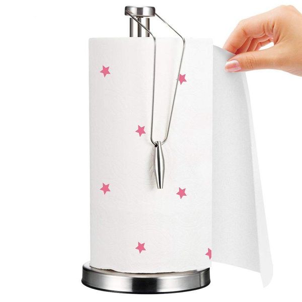 paper towel holder stainless steel with non-slip mat fits standard and jumbo-sized rolls for kitchen countert toilet holders
paper towel holder stainless steel with non-slip mat fits standard and jumbo-sized rolls for kitchen countert toilet holders