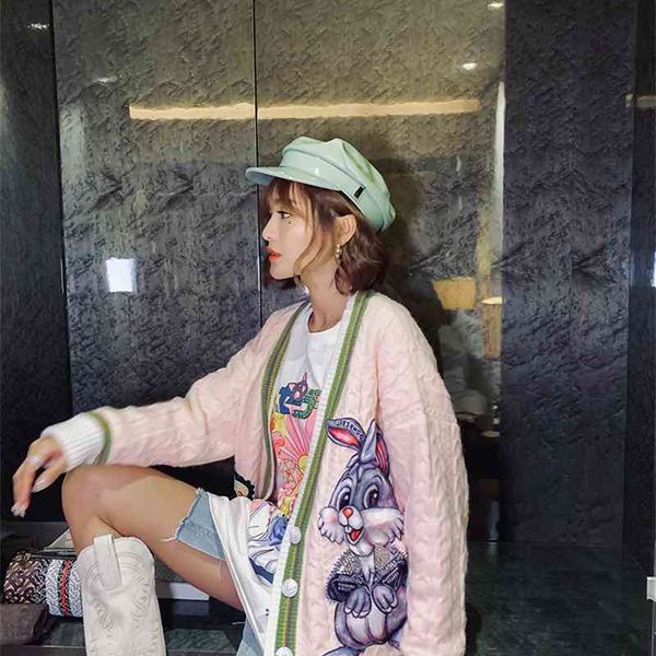 sweaters cartoon sweater cardigan women's european station autumn loose age reduction lazy wind bf jacket tide brand, White;black
sweaters cartoon sweater cardigan women's european station autumn loose age reduction lazy wind bf jacket tide brand, White;black
