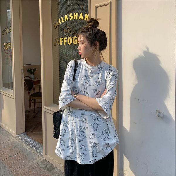 women's t-shirts japanese kawaii ladies ulzzang retro cartoon print loose tshirt female korean harajuku clothes for women t-shirt, White
women's t-shirts japanese kawaii ladies ulzzang retro cartoon print loose tshirt female korean harajuku clothes for women t-shirt, White