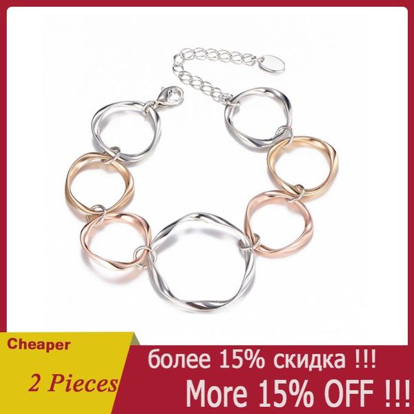 link, chain simple gold silver round circles bracelet for women fashion geometric elegant bangle hand accessory minimalist jewelry, Black
link, chain simple gold silver round circles bracelet for women fashion geometric elegant bangle hand accessory minimalist jewelry, Black