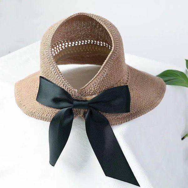 summer bow sun hats empty hat outdoor protective ptraw handmade natural raffia women beach shade cap wide brim, Blue;gray
summer bow sun hats empty hat outdoor protective ptraw handmade natural raffia women beach shade cap wide brim, Blue;gray