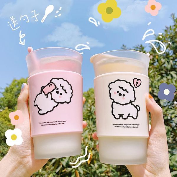 wine glasses fashionable coffee glass with lid and sealing ring spoon cartoon alpaca print anti-scald large capacity water bottle
wine glasses fashionable coffee glass with lid and sealing ring spoon cartoon alpaca print anti-scald large capacity water bottle