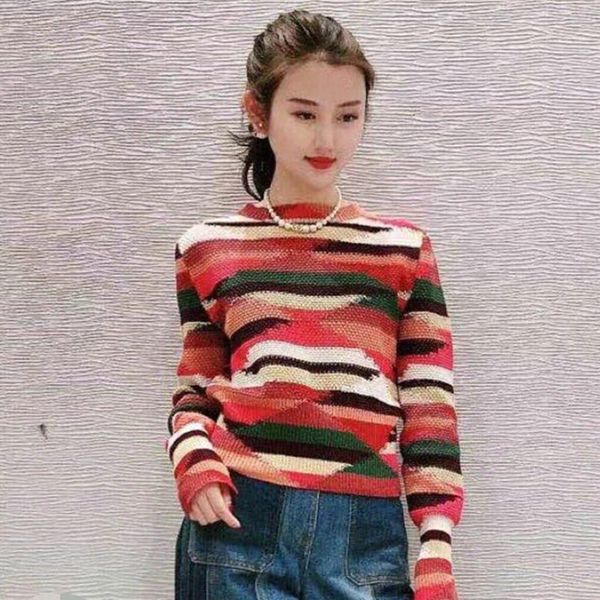 sweaters 2021 spring new women's runway colorful argyle plaid crochet designer pullover sweater female knitted jumper, White;black
sweaters 2021 spring new women's runway colorful argyle plaid crochet designer pullover sweater female knitted jumper, White;black