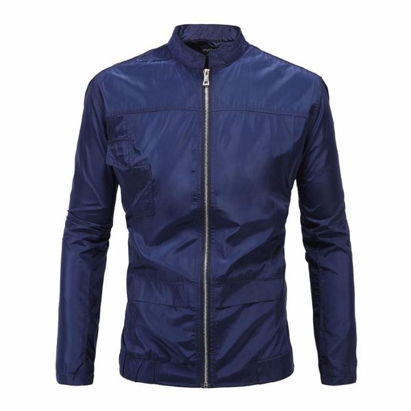men's jackets autumn thin men waterproof jacket outwear stand collar jaqueta masculina fashion water resistant bomber slim fit overcoat, Black;brown
men's jackets autumn thin men waterproof jacket outwear stand collar jaqueta masculina fashion water resistant bomber slim fit overcoat, Black;brown