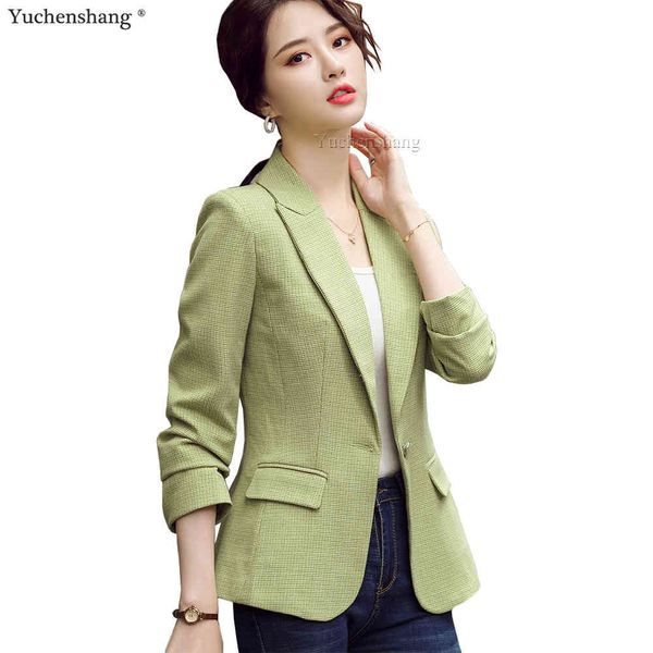 women's suits & blazers winter fall blazer jacket coat casual girl slim green apricot yellow coffee plaid clothes with pockets size s-4, White;black
women's suits & blazers winter fall blazer jacket coat casual girl slim green apricot yellow coffee plaid clothes with pockets size s-4, White;black