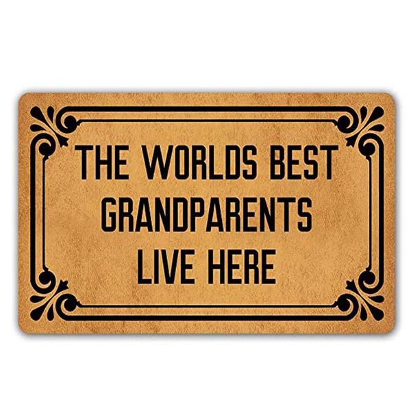 carpets funny doormat the worlds grandparents live here entrance mat floor rug indoor/outdoor/front door mats home decor machine wa
carpets funny doormat the worlds grandparents live here entrance mat floor rug indoor/outdoor/front door mats home decor machine wa