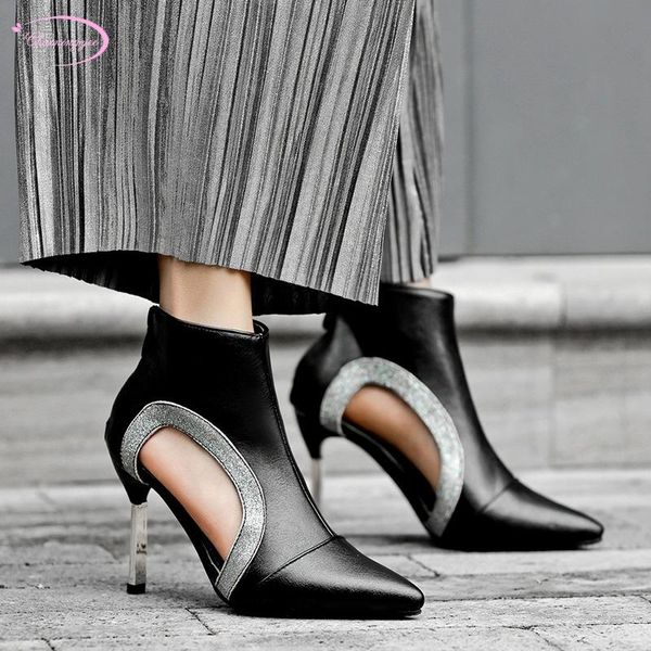 british casual style pointed toe summer boots sandals fashion plaid zipper matching color thin high heel women's shoes, Black
british casual style pointed toe summer boots sandals fashion plaid zipper matching color thin high heel women's shoes, Black