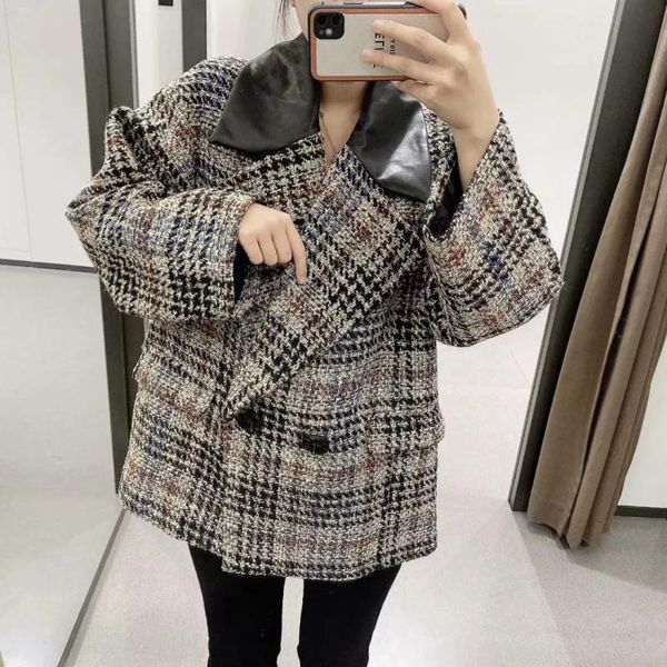 women's suits & blazers sra beleza women oversize patchwork casual lady fashion jacket female notched collar long sleeve double button, White;black
women's suits & blazers sra beleza women oversize patchwork casual lady fashion jacket female notched collar long sleeve double button, White;black
