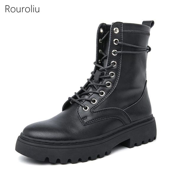 boots rouroliu women british style leather 2021 autumn winter motorcycle shoes platform short boot female, Black
boots rouroliu women british style leather 2021 autumn winter motorcycle shoes platform short boot female, Black