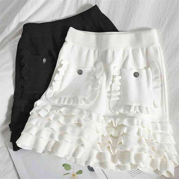 elegant pockets mini knitted sweater skirt women summer fashion korean casual high waist fungus knit pleated bodycon skirts 210514, Black
elegant pockets mini knitted sweater skirt women summer fashion korean casual high waist fungus knit pleated bodycon skirts 210514, Black