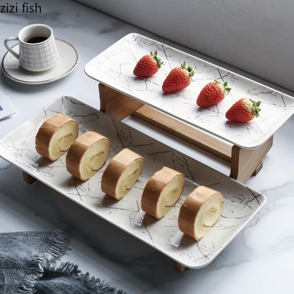 dishes & plates ceramic double tray sushi plate company party candy snack home afternoon family wooden bracket cutlery
dishes & plates ceramic double tray sushi plate company party candy snack home afternoon family wooden bracket cutlery