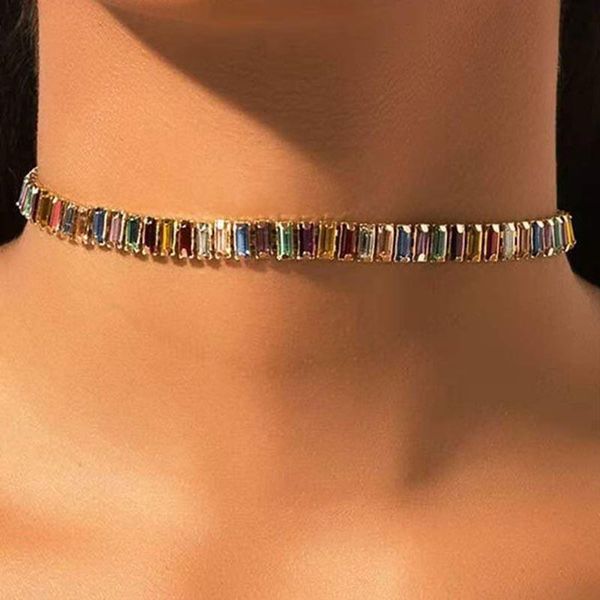 pendant necklaces unusual bridal fashion crystal rhinestone necklace hip hop tennis chain for women wedding choker collar jewelry, Silver
pendant necklaces unusual bridal fashion crystal rhinestone necklace hip hop tennis chain for women wedding choker collar jewelry, Silver