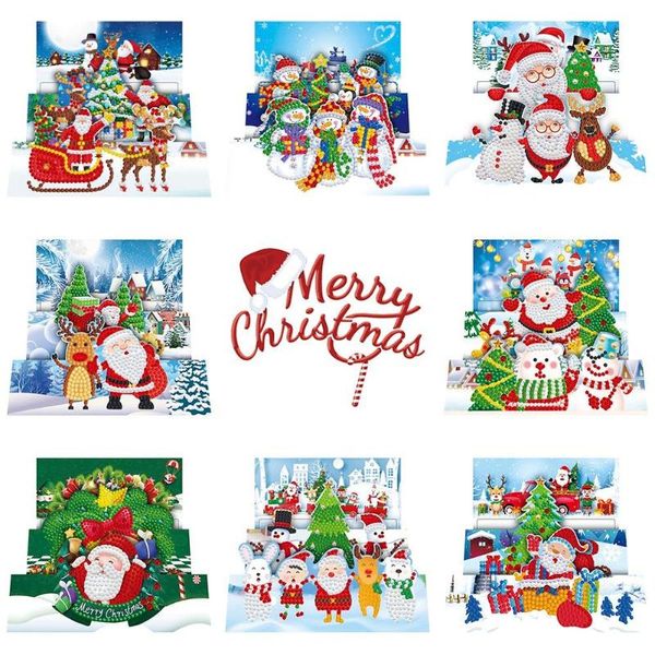 greeting cards 8pcs 5d diy diamond painting card santa claus christmas postcards merry embroidery kit xmas
greeting cards 8pcs 5d diy diamond painting card santa claus christmas postcards merry embroidery kit xmas