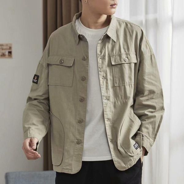 jackets men leisure denim korean loose bf cargo mens coats students solid simple all-match harajuku fashion streetwear vintage iwoe, Black;brown
jackets men leisure denim korean loose bf cargo mens coats students solid simple all-match harajuku fashion streetwear vintage iwoe, Black;brown
