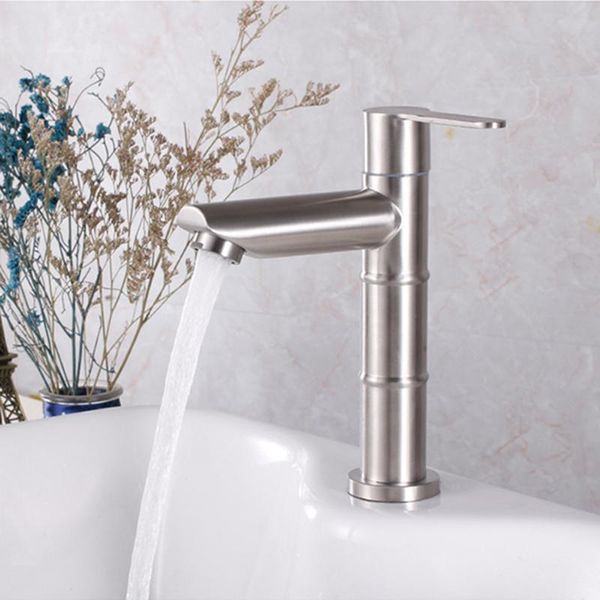 bathroom sink faucets basin faucet 304 stainless steel brushed single cold mixer tap torneira do banheiro
bathroom sink faucets basin faucet 304 stainless steel brushed single cold mixer tap torneira do banheiro