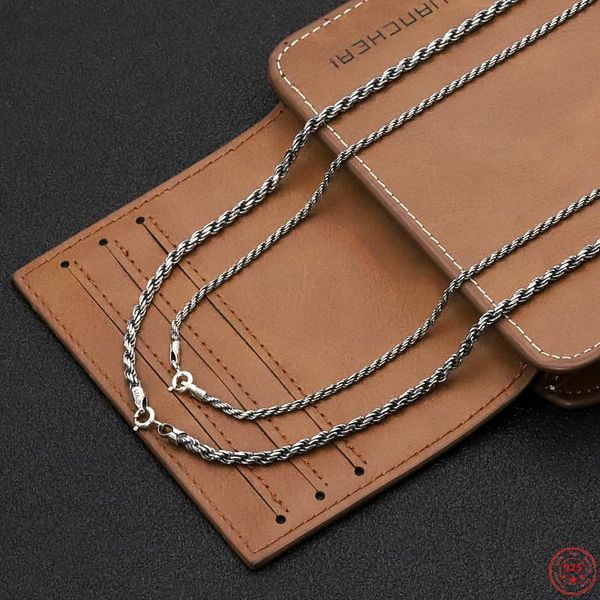 chains s925 sterling silver charm necklace 2021 2mm 3mm twist rope weaven-chain pure argentum neck jewelry for men women
chains s925 sterling silver charm necklace 2021 2mm 3mm twist rope weaven-chain pure argentum neck jewelry for men women