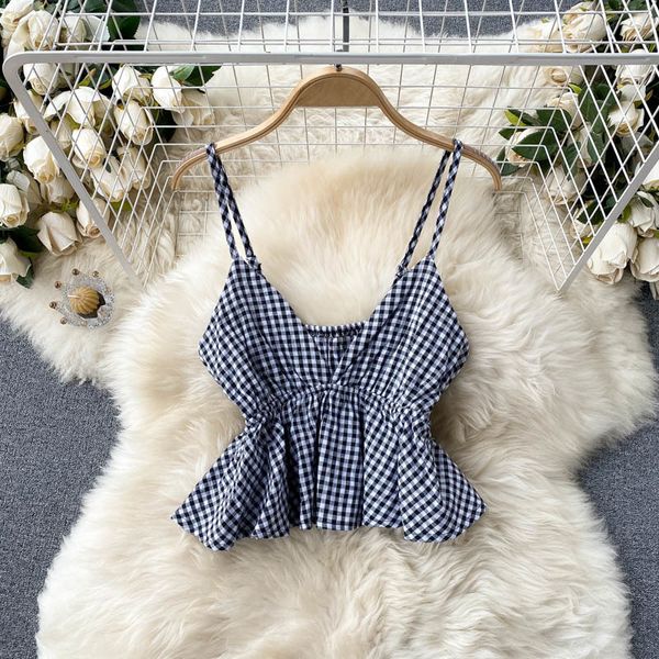 bras vintage black plaid print camis adjustable spaghetti strap sleeveless v-neck ruffles crop casual summer short s 2021 7yho, Red;black
bras vintage black plaid print camis adjustable spaghetti strap sleeveless v-neck ruffles crop casual summer short s 2021 7yho, Red;black