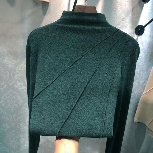 women's sweaters double-sided german velvet half-high collar slim bottoming shirt for 2021autumn and winter style korean lon, White;black
women's sweaters double-sided german velvet half-high collar slim bottoming shirt for 2021autumn and winter style korean lon, White;black