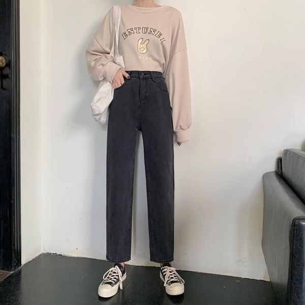 women's jeans 2021 summer autumn streetwear high-waist loose boyfriend straight pants trousers plus size, Blue
women's jeans 2021 summer autumn streetwear high-waist loose boyfriend straight pants trousers plus size, Blue