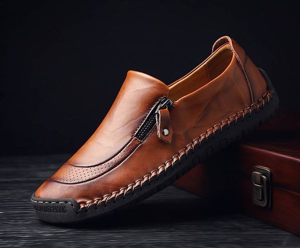 dress shoes mens genuine leather breathing loafer big size official exquisite travelling casual patchwork flats for men zy801, Black
dress shoes mens genuine leather breathing loafer big size official exquisite travelling casual patchwork flats for men zy801, Black