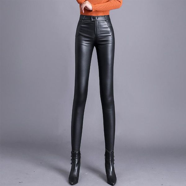 women's pants & capris leather femaleautumn and winter loose large size slim was thin high waist feet pencil bottoming women, Black;white
women's pants & capris leather femaleautumn and winter loose large size slim was thin high waist feet pencil bottoming women, Black;white